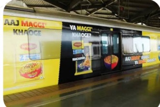 Maggi Metro Train Wrap